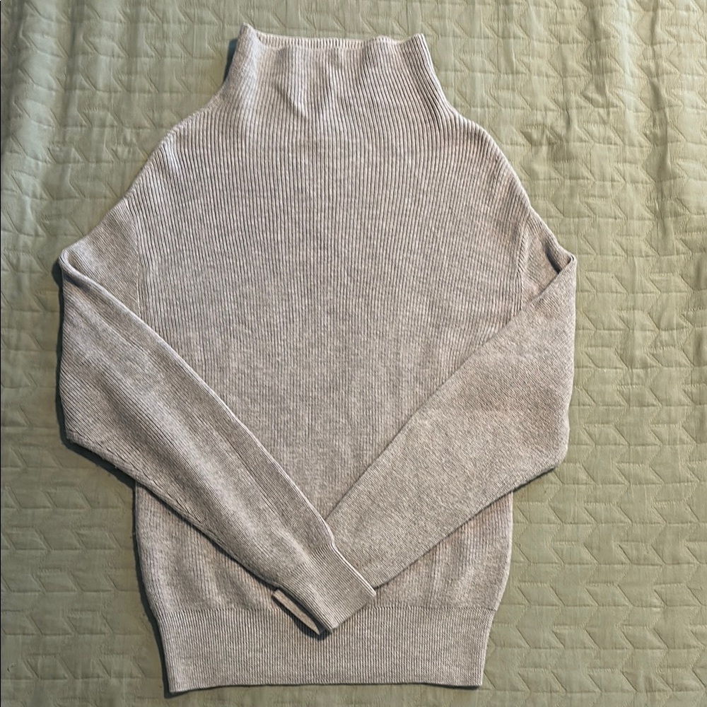 Wilfred Gray Cowl Neck Sweater Soft Knit